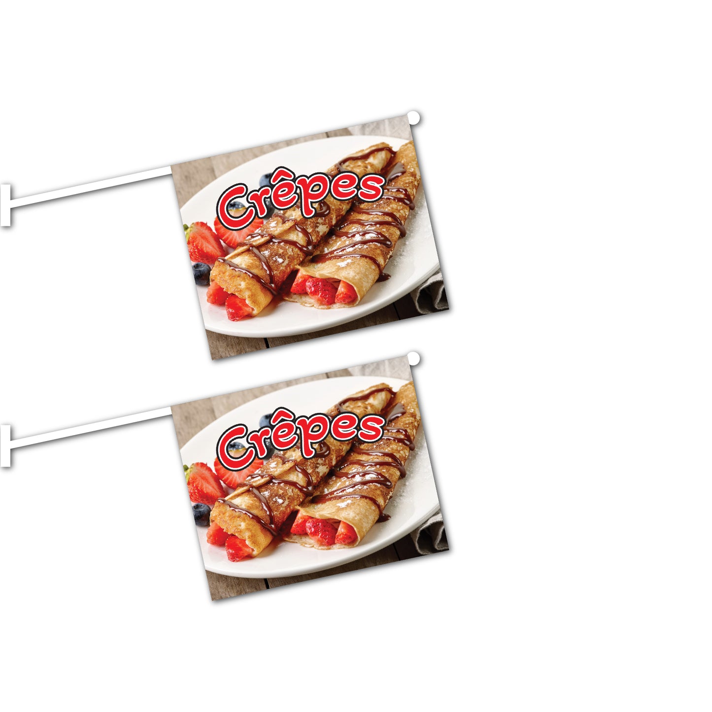 2er Set Crêpes Fahnen mit System