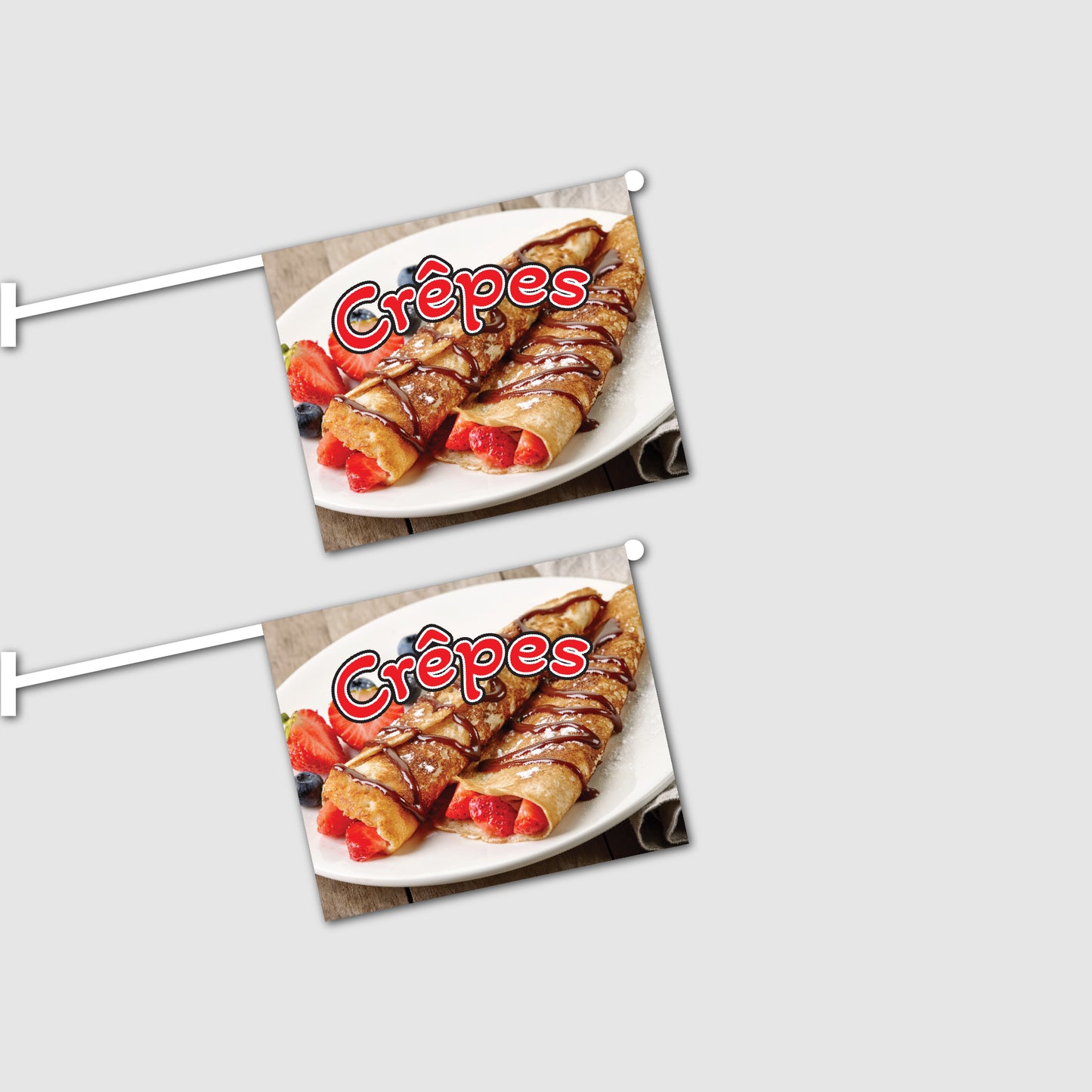 2er Set Crêpes Fahnen mit System