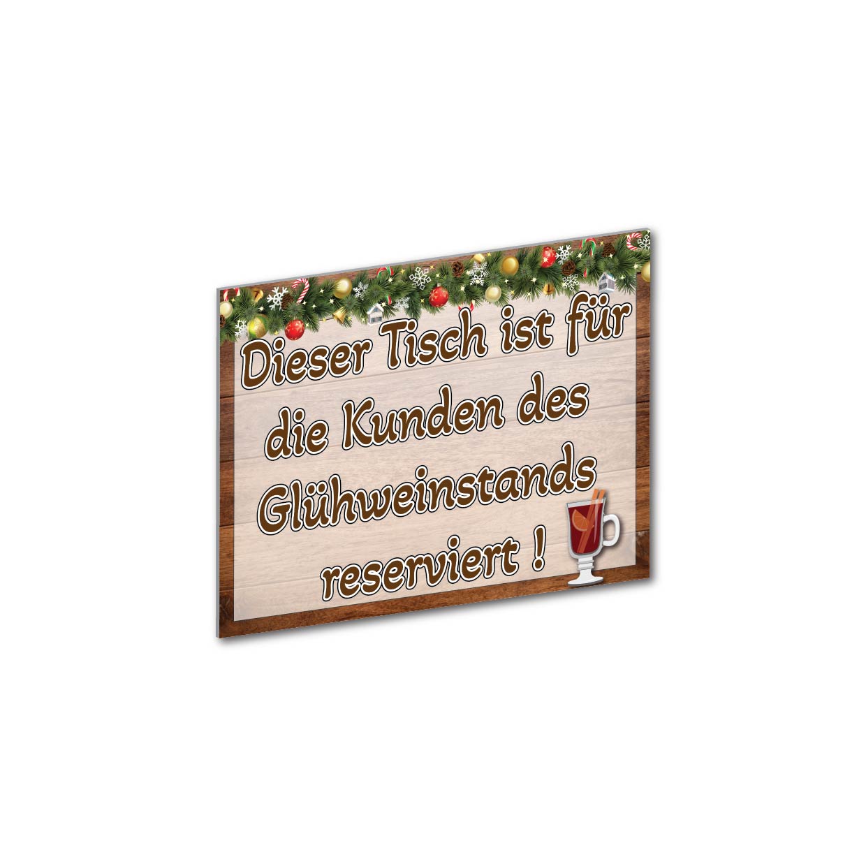 5er Set Reserviert Schilder