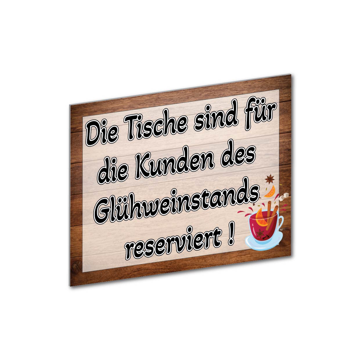 5er Set Reserviert Schilder