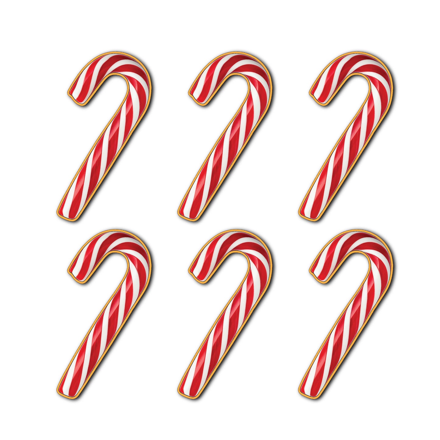 6er Set Zuckerstangen