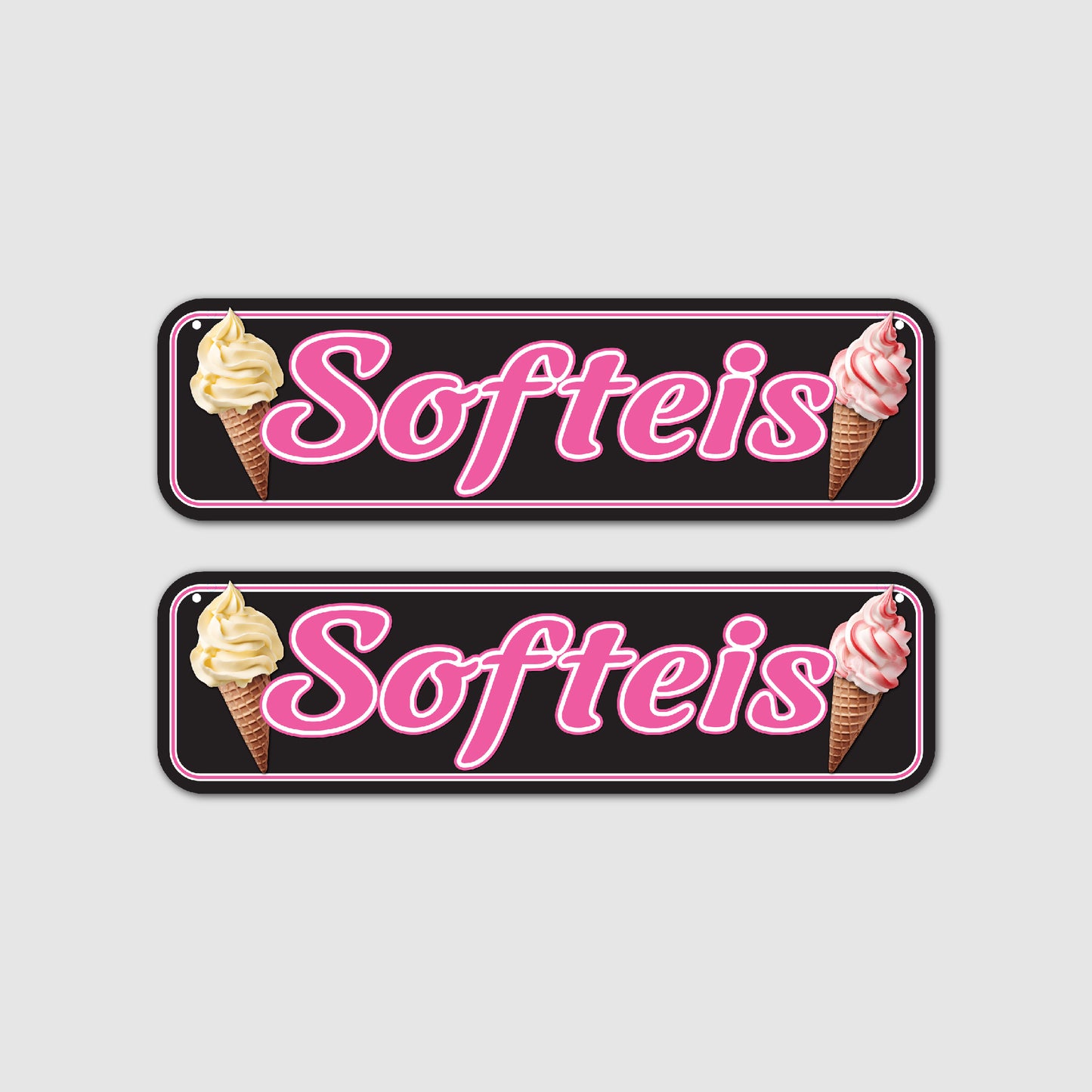 2er Set Softeis Unterhänger