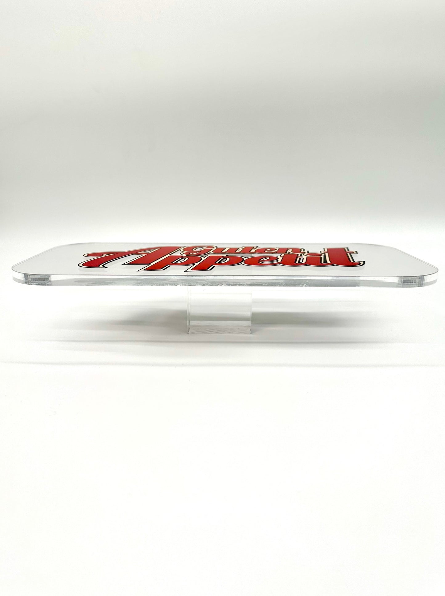 Personalisierte Tresenablage aus Acryl (Eigenes Logo/bedruckt)
