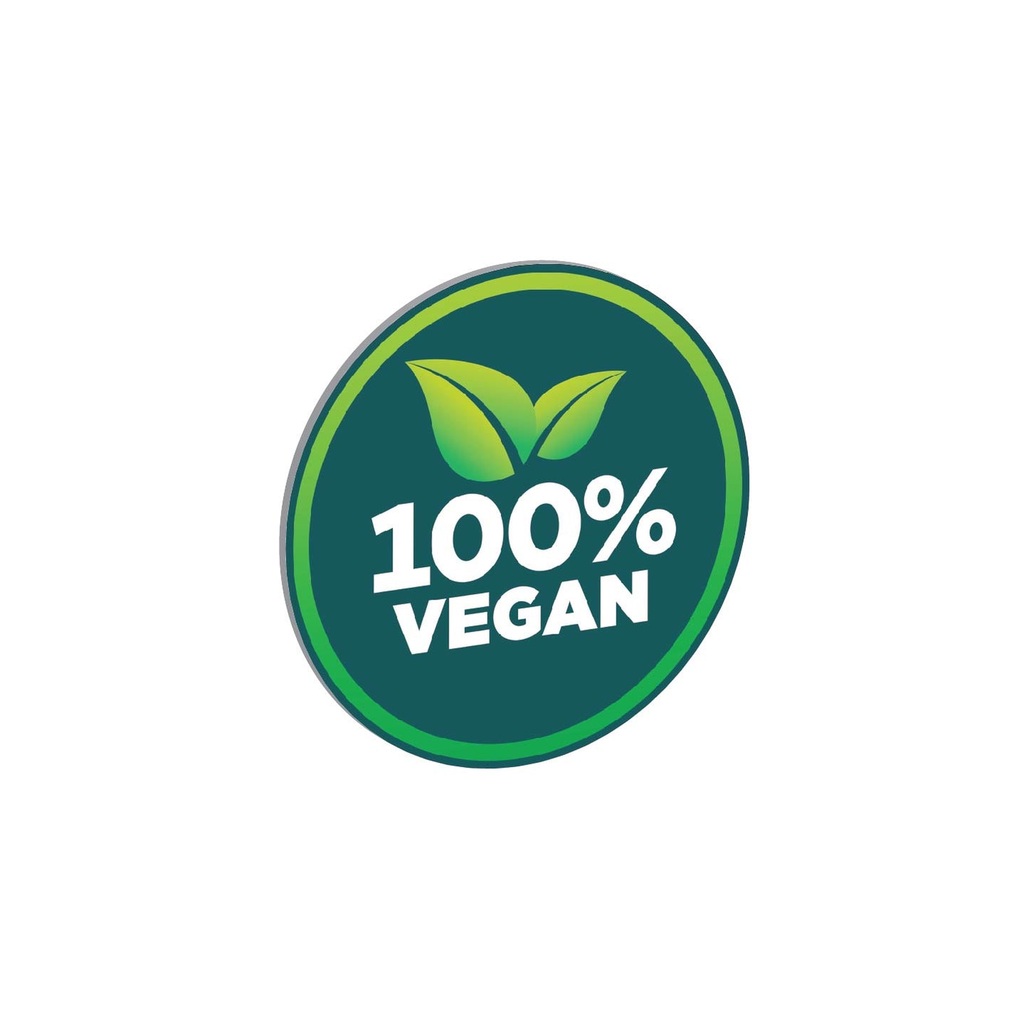 Vegan Logo Schild Rund