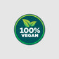 Vegan Logo Schild Rund