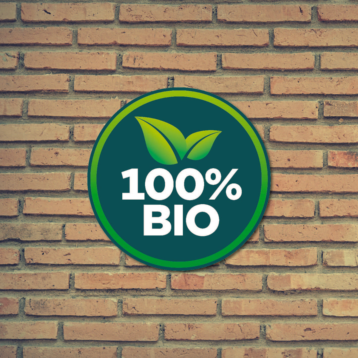 Bio Logo Schild Rund – Werbedruckerei XXL