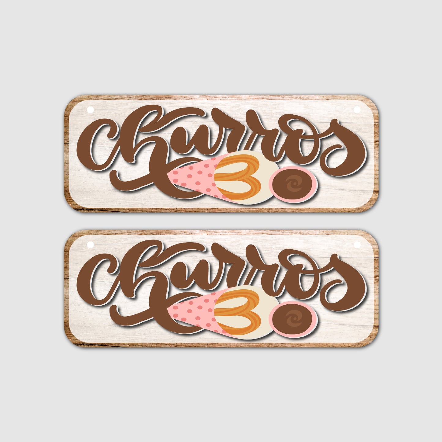 2er Set Churros Unterhänger