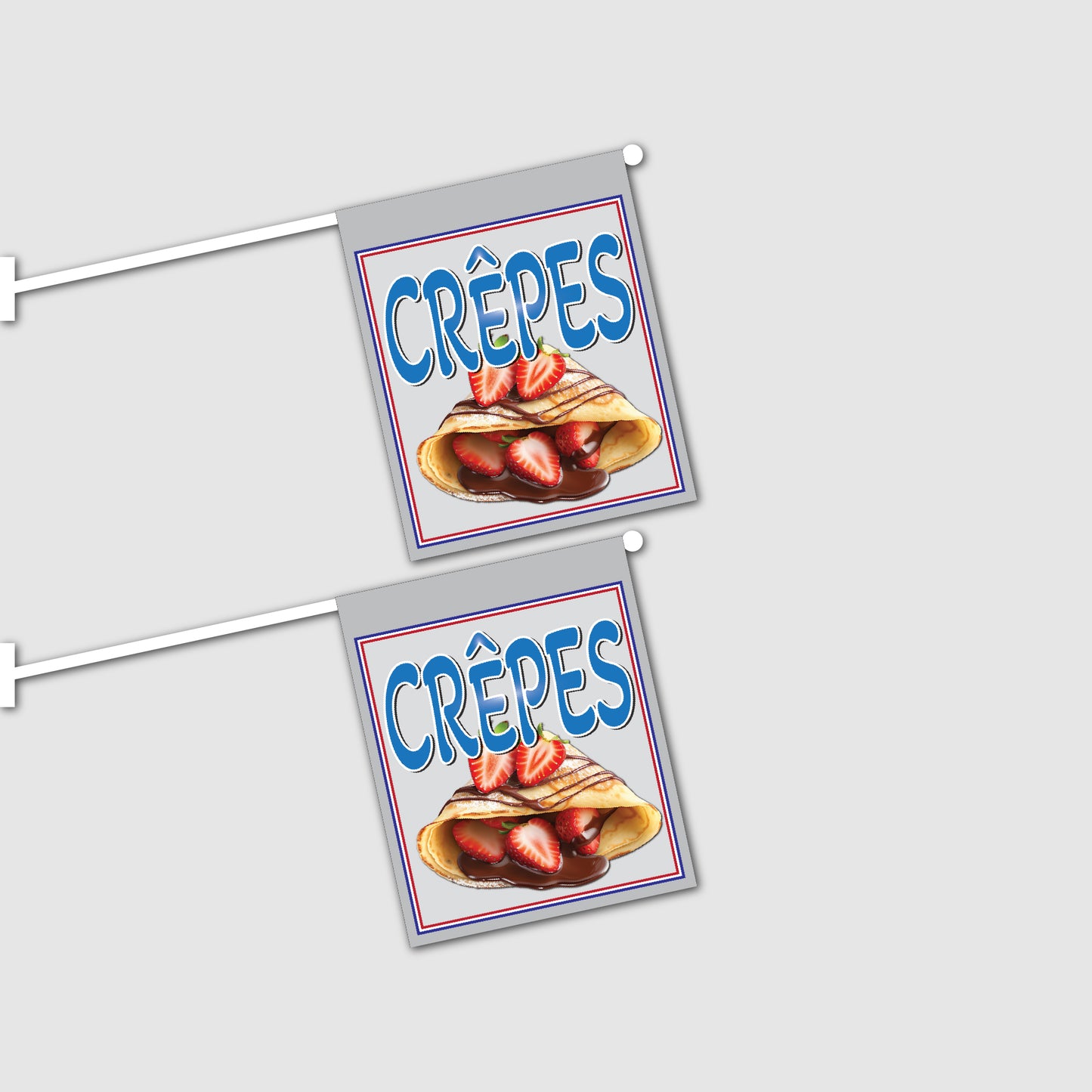 2er Set Crêpes Fahnen mit System