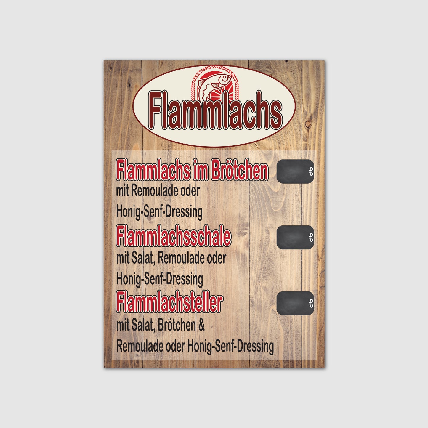 Flammlachs Preistafel