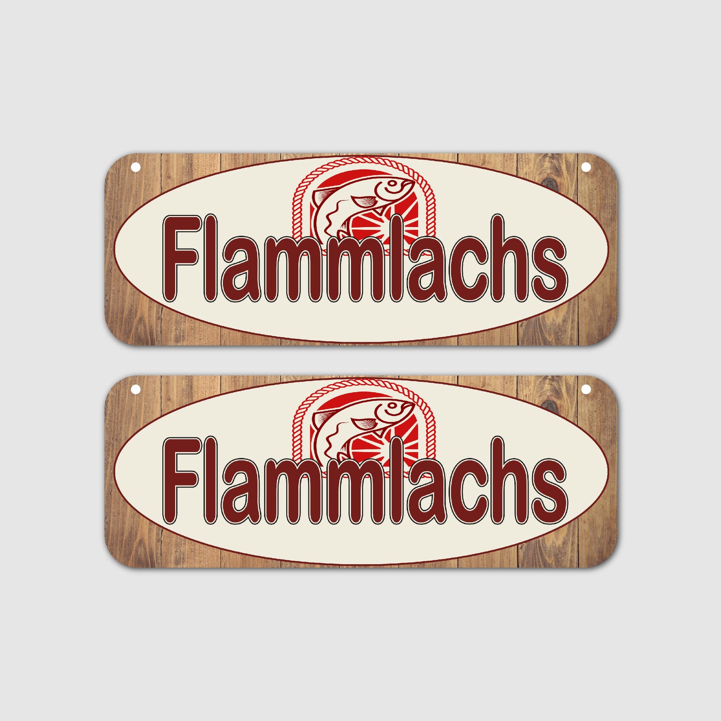 2er Set Flammlachs Unterhänger