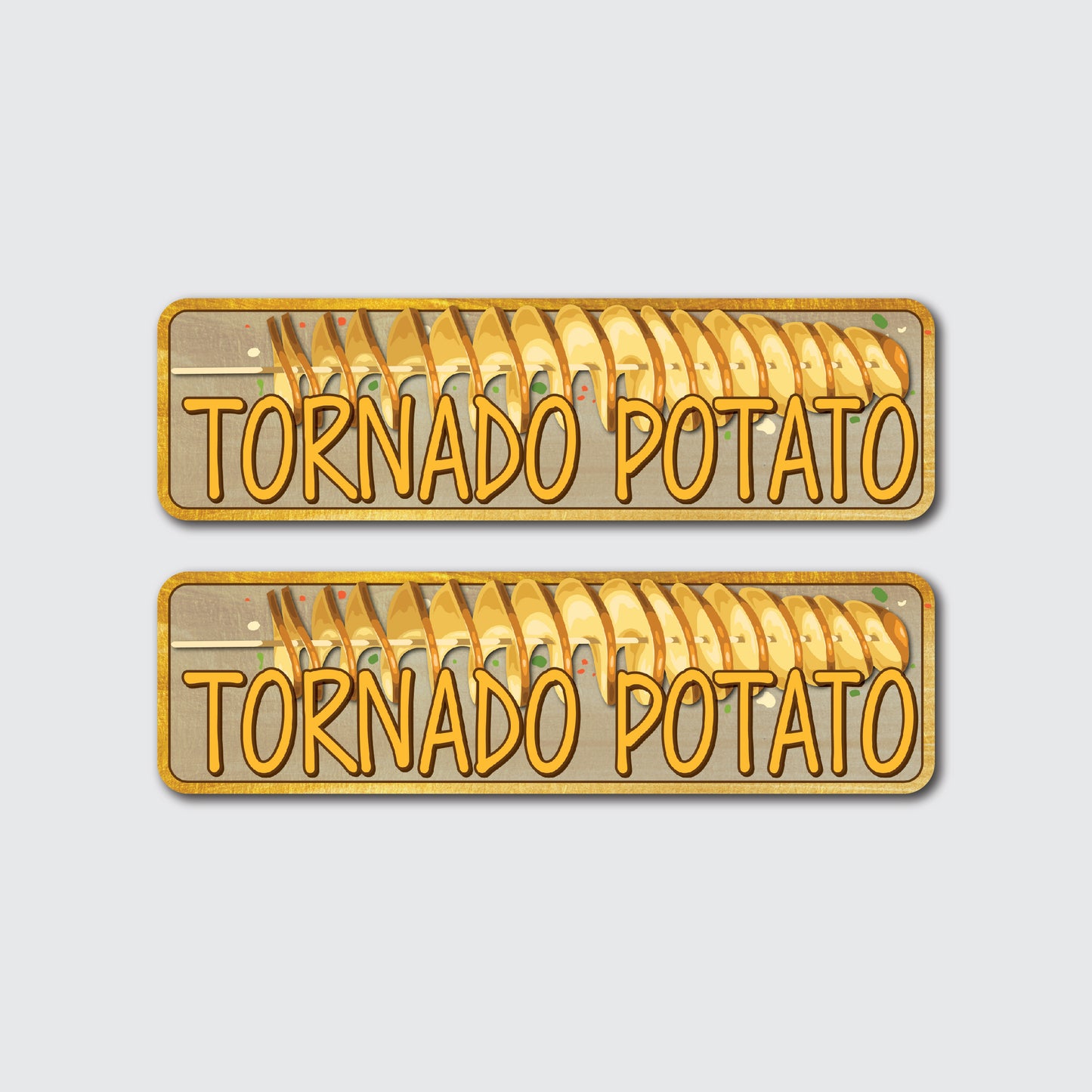 2er Set Tornado Potato Unterhänger