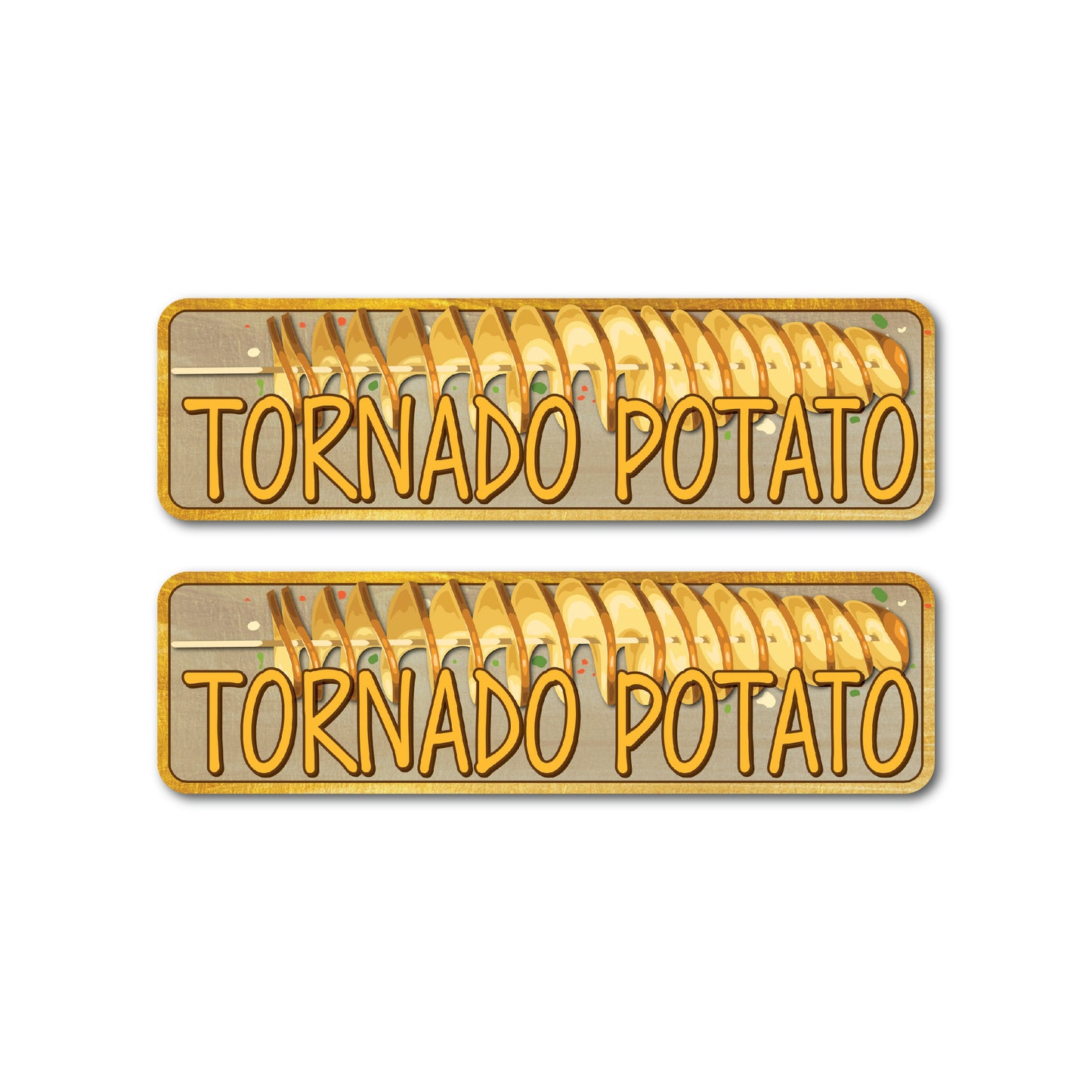 2er Set Tornado Potato Unterhänger