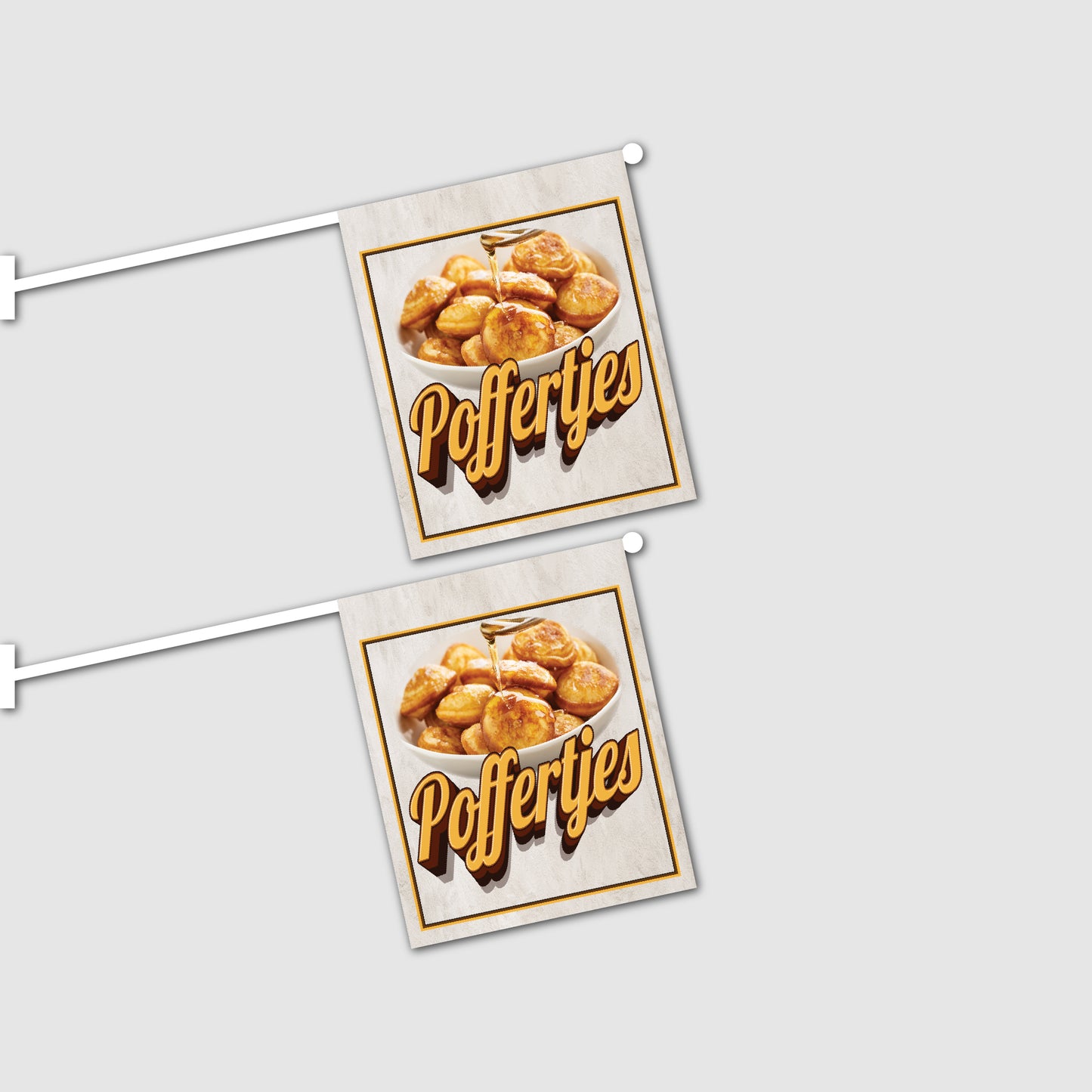 2er Set Poffertjes Fahnen mit System
