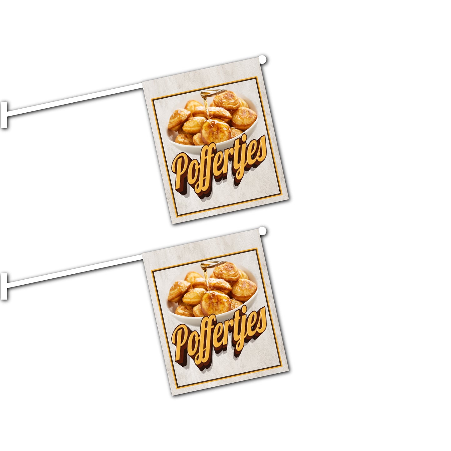 2er Set Poffertjes Fahnen mit System