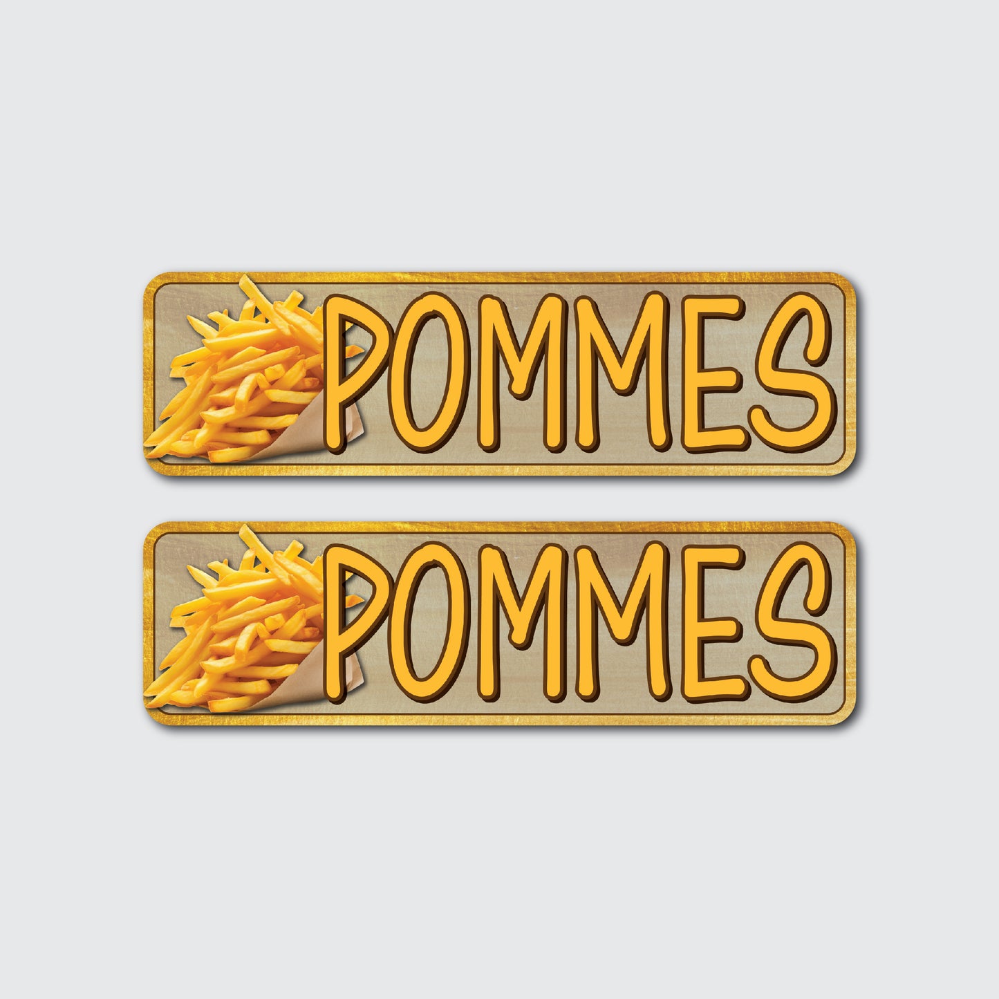 2er Set Pommes Unterhänger