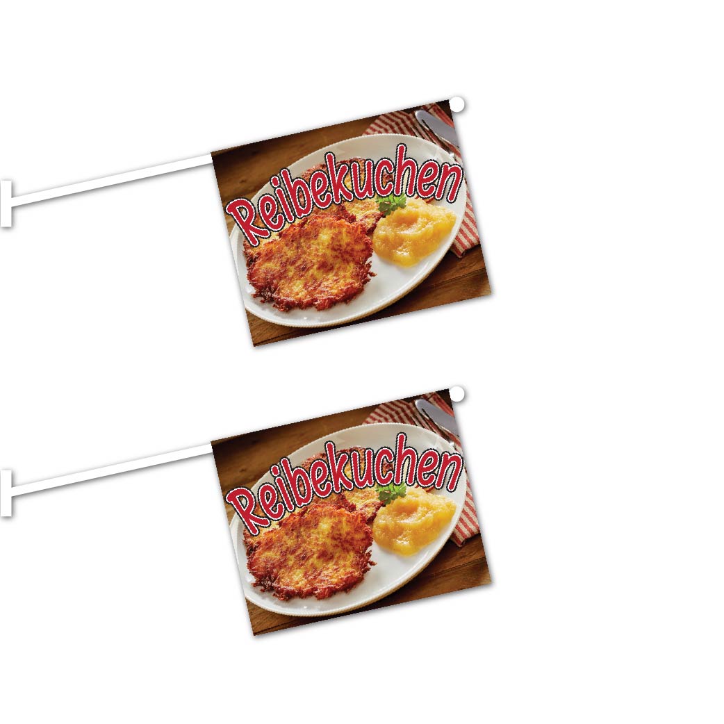 2er Set Reibekuchen Fahnen mit System