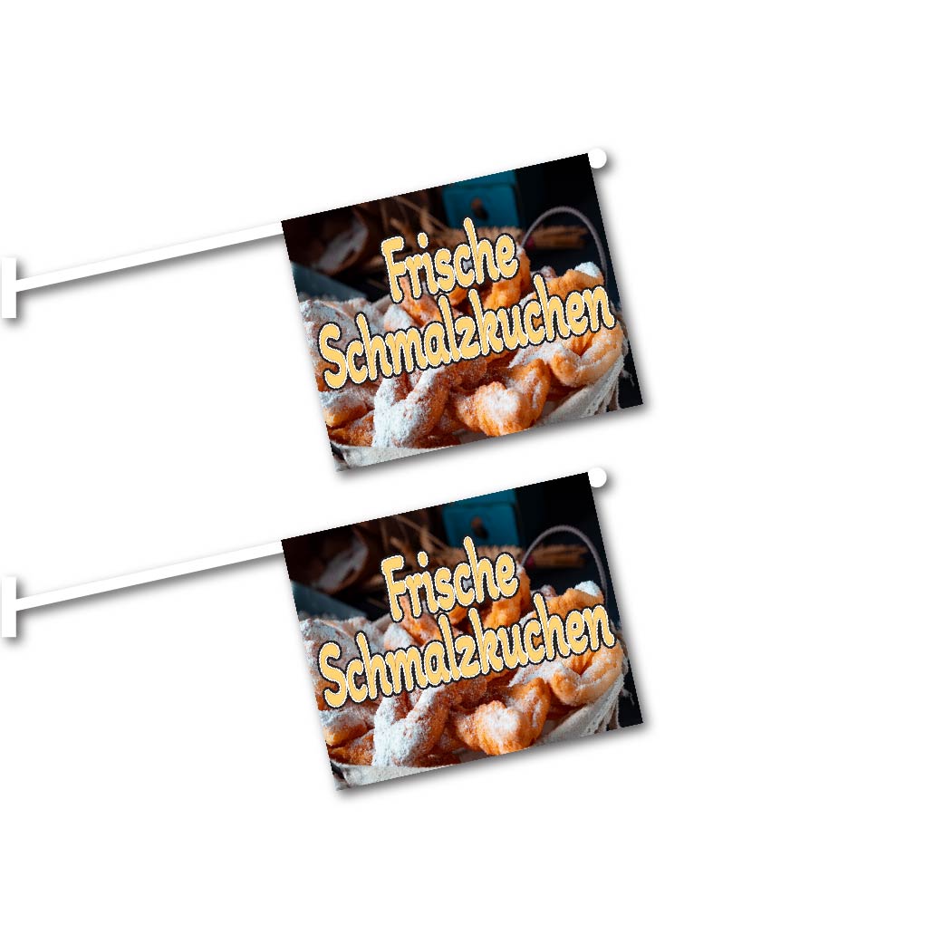 2er Set Schmalzkuchen Fahnen mit System