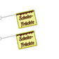 2er Set Schoko-Früchte Fahnen mit System