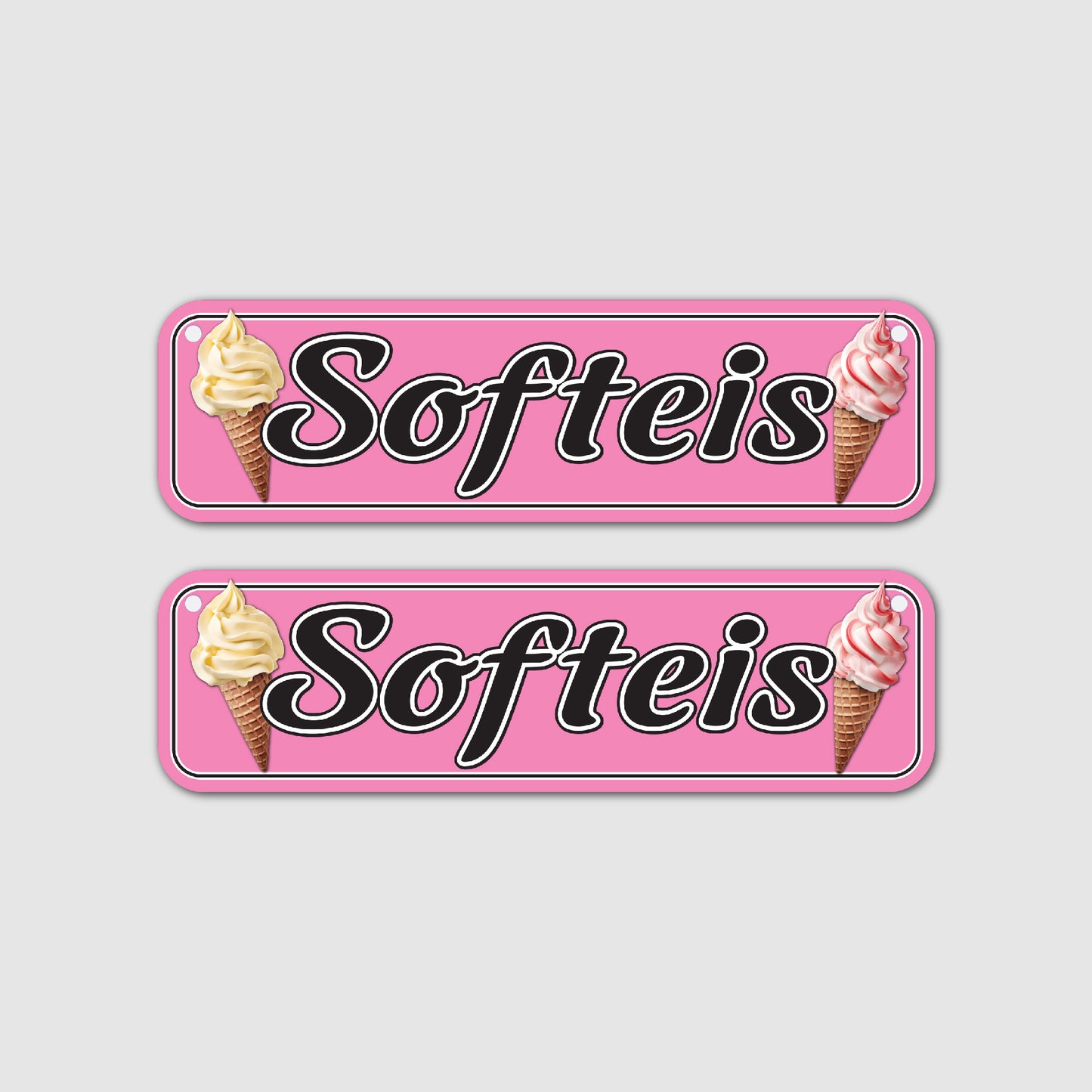 2er Set Softeis Unterhänger