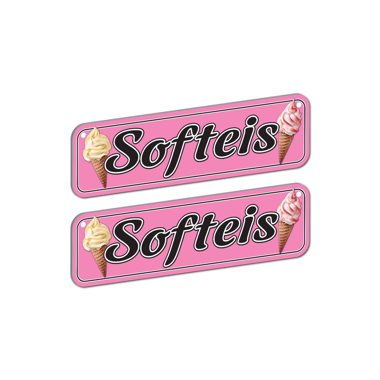 2er Set Softeis Unterhänger