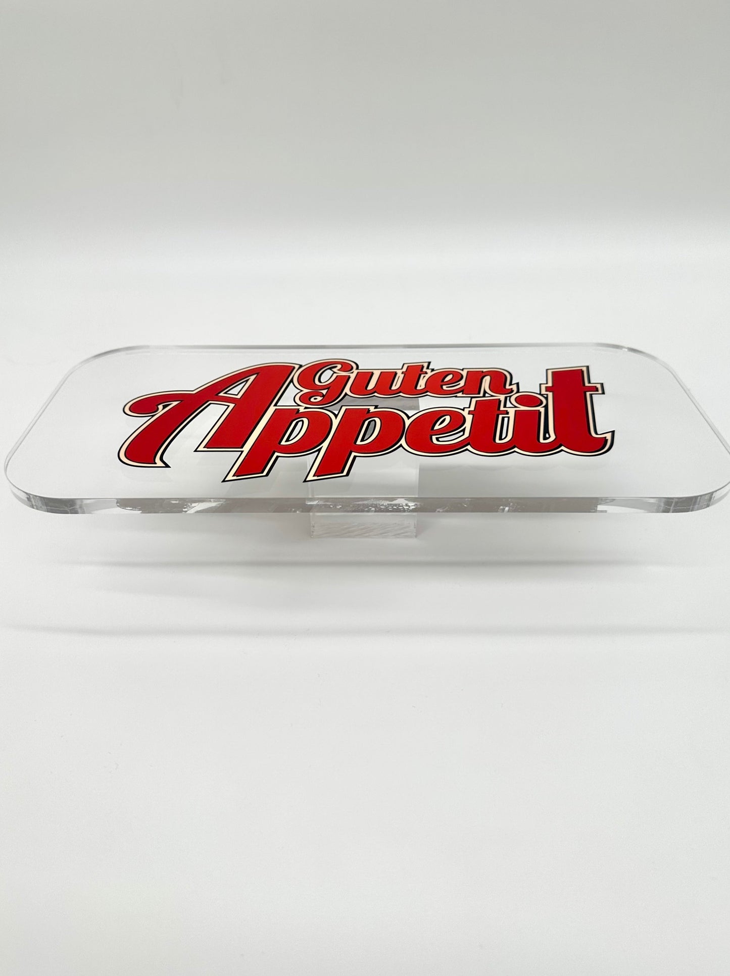 Personalisierte Tresenablage aus Acryl (Eigenes Logo/bedruckt)