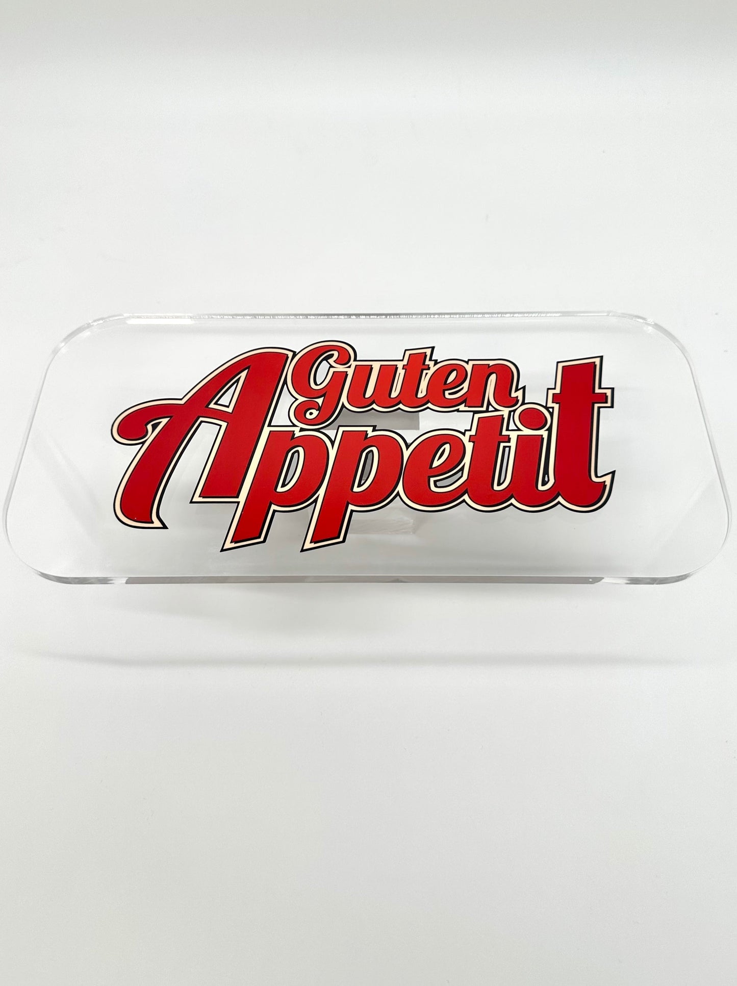 Personalisierte Tresenablage aus Acryl (Eigenes Logo/bedruckt)