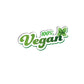 100% Vegan Werbeschild
