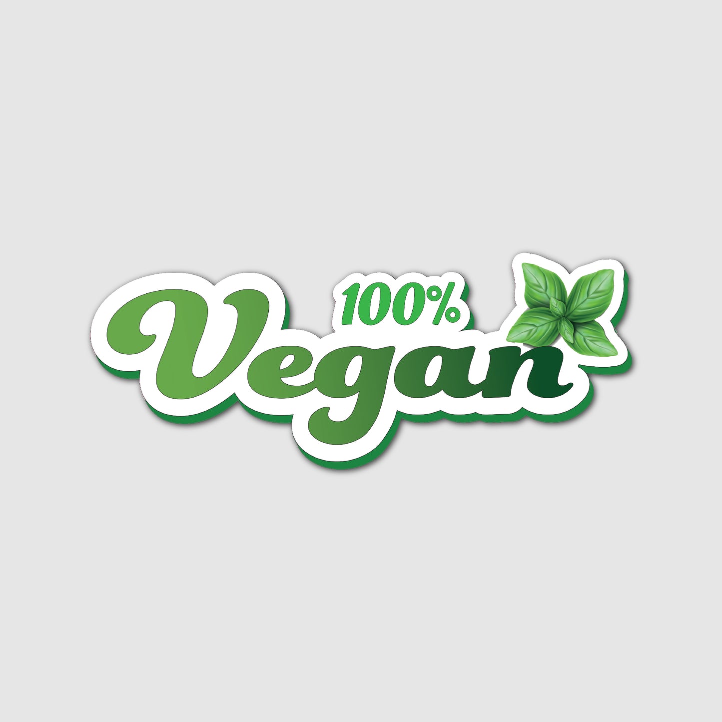 100% Vegan Werbeschild