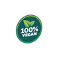 Vegan Logo Schild Rund