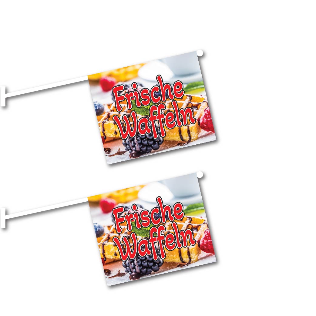 2er Set Waffel Fahnen mit System