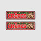 2er Set Weihnachtliche Crêpes Unterhänger (verschiedene Brauntöne)