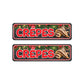 2er Set Weihnachtliche Crêpes Unterhänger (verschiedene grau/schwarz Töne)