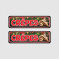 2er Set Weihnachtliche Crêpes Unterhänger (Steinwand verschiedene Farben)