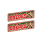 2er Set Weihnachtliche Crêpes Unterhänger (verschiedene Brauntöne)