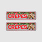 2er Set Weihnachtliche Crêpes Unterhänger (verschiedene grau/schwarz Töne)