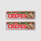 2er Set Weihnachtliche Crêpes Unterhänger (verschiedene grau/schwarz Töne)